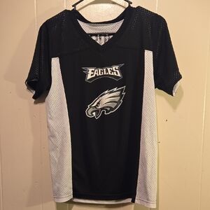 Augusta Sportswear Kids Black and White Eagles Jersey